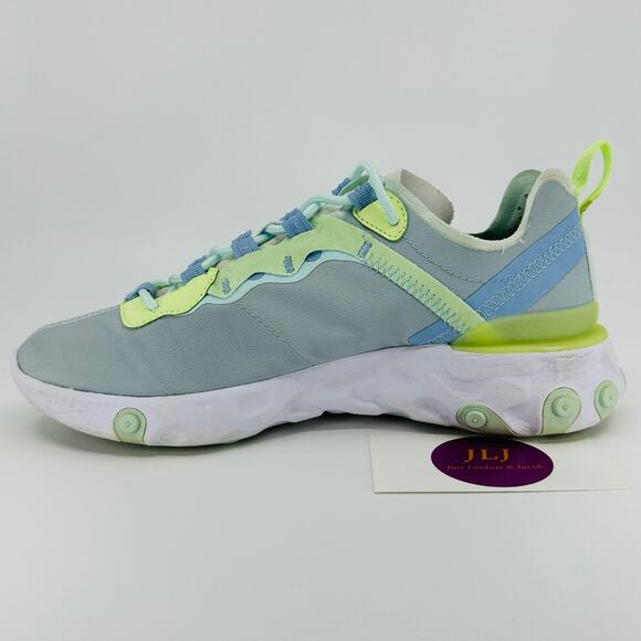 Nike Women's React Element 55 Sneakers 'Frosted Spruce' BQ2728-100 Size 7 - Picture 8 of 11